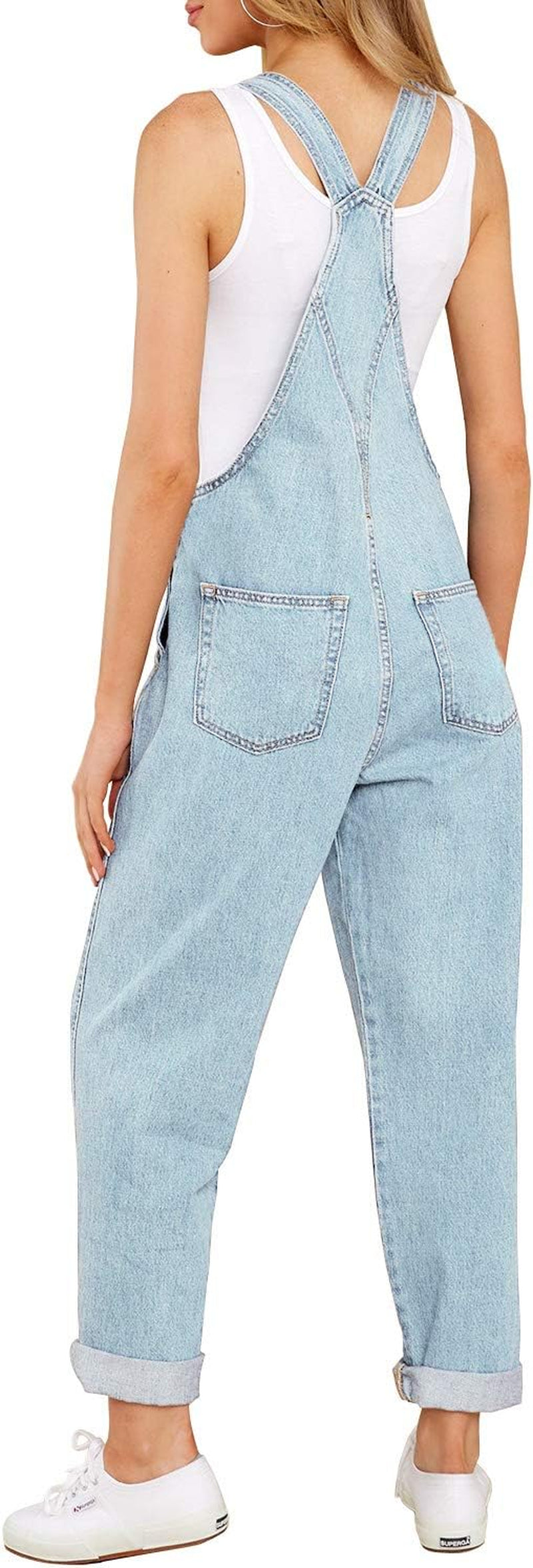 Casual Chic Women's Stretch Adjustable Denim Bib Overalls - ShopStyleEdit #