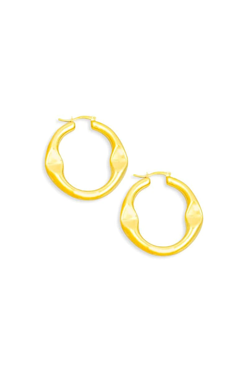 Circle Cutout Latch Hoop Elegant Earrings - ShopStyleEdit #