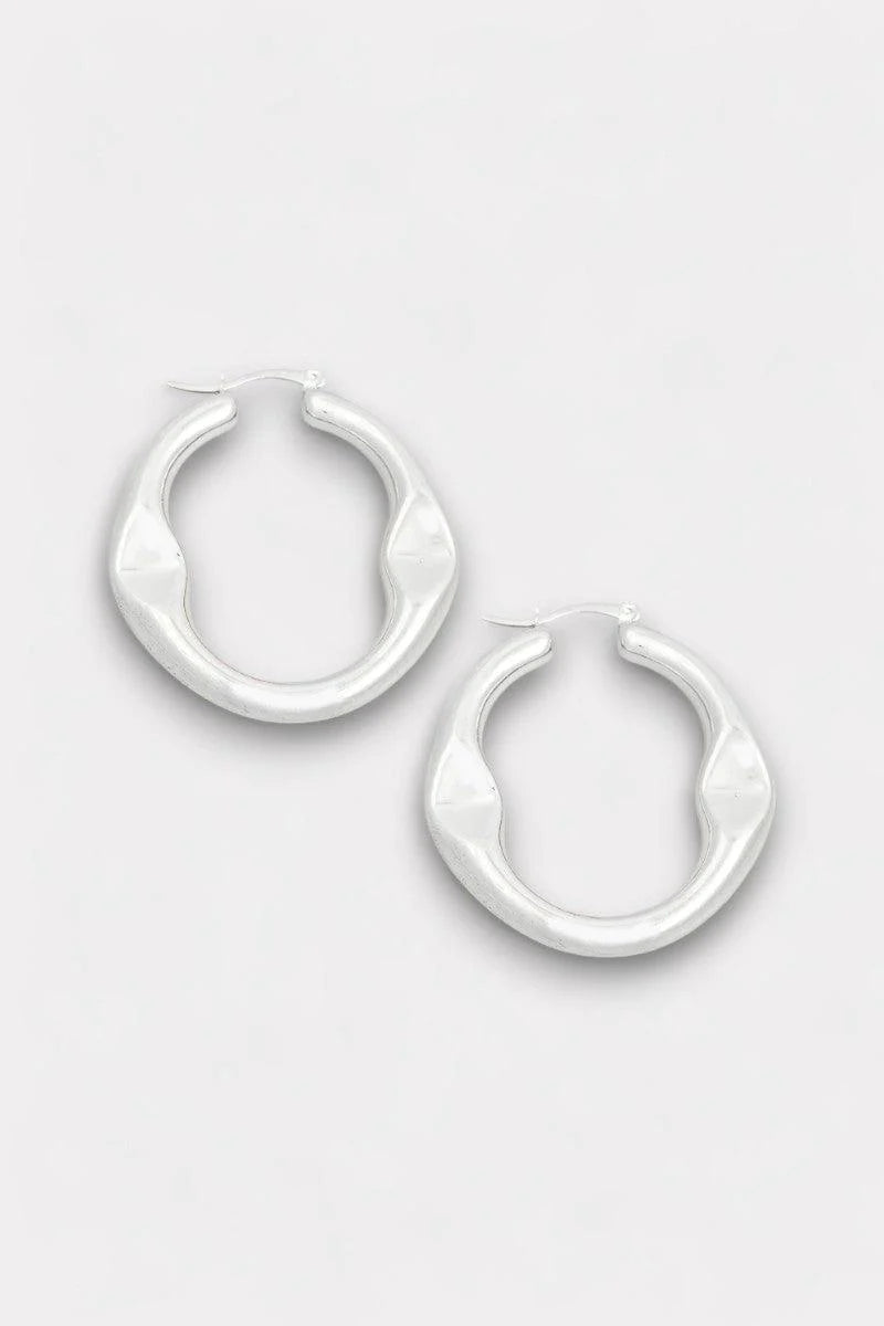 Circle Cutout Latch Hoop Elegant Earrings - ShopStyleEdit #