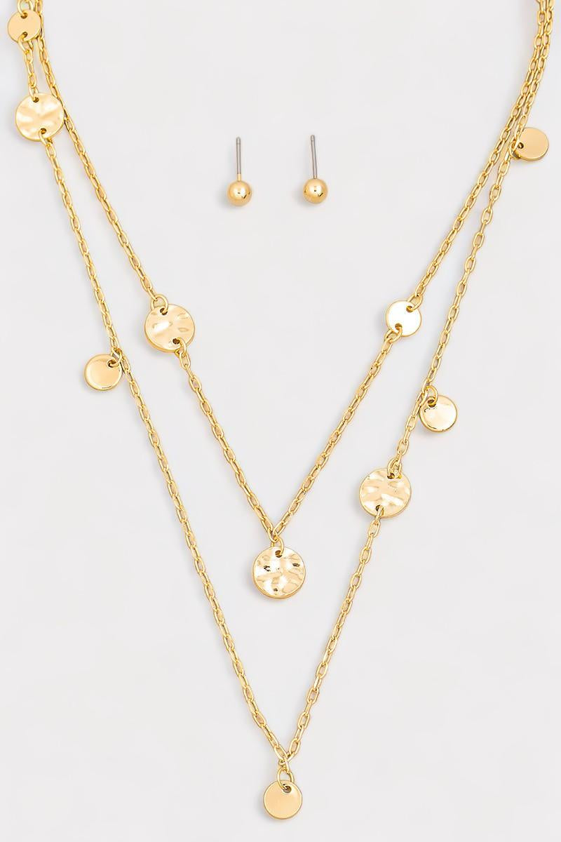 Layered Chain Coin Station Necklace Ball Jewelry Sets - ShopStyleEdit #